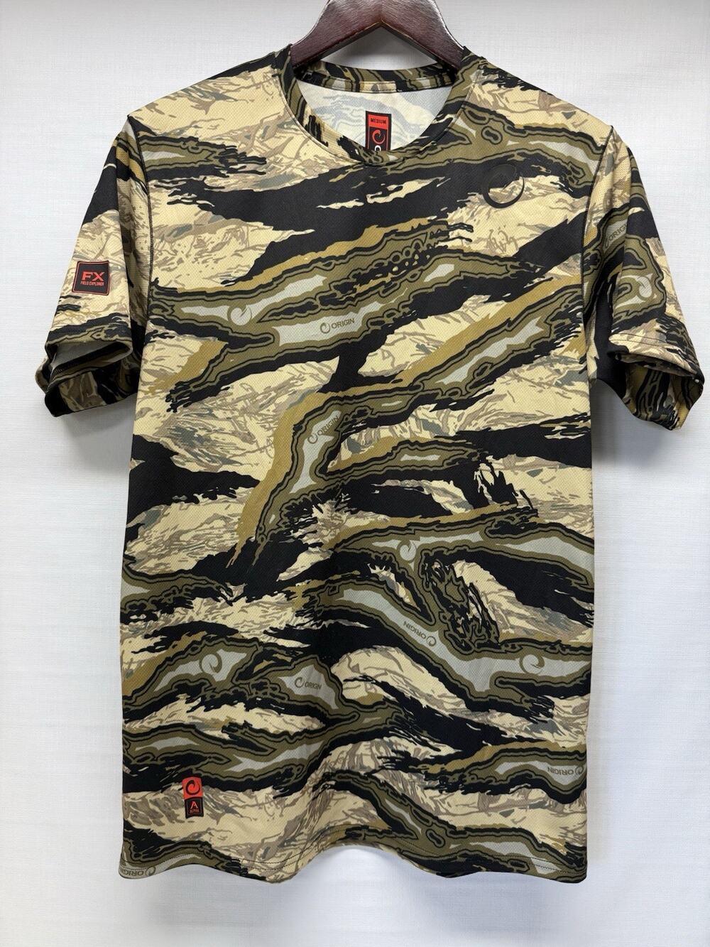 ORIGIN FX Field Explorer Mens Medium TetraLoc Lyte Camo Short Sleeve Tee T-Shirt